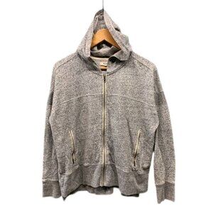 Madewell‎ Surf Breeze Hoodie Women’s L Gray Full Zip Sweatshirt Long Sleeve Cozy